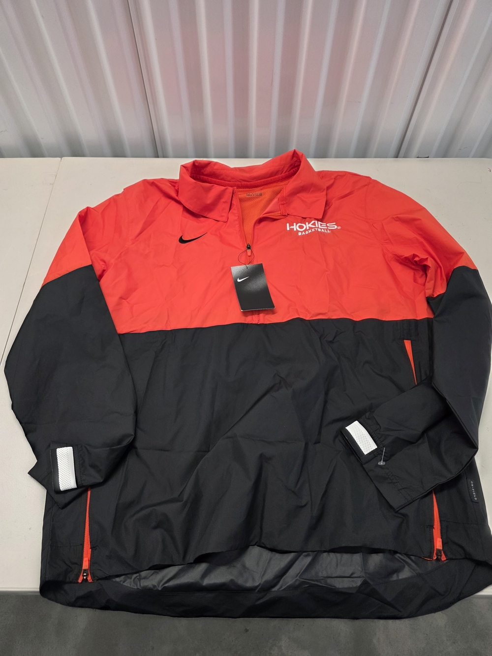 Nike Hokies Basketball Windbreaker Jacket Men's Size Large NWT